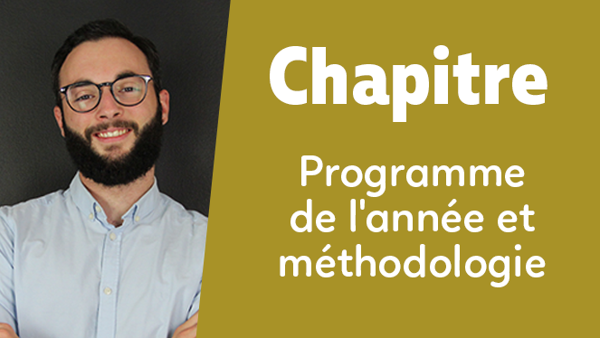 Programme de l'année et méthodologie