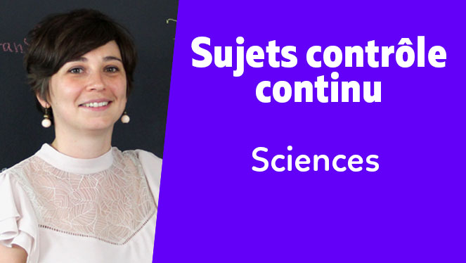Sujets contrôle continu