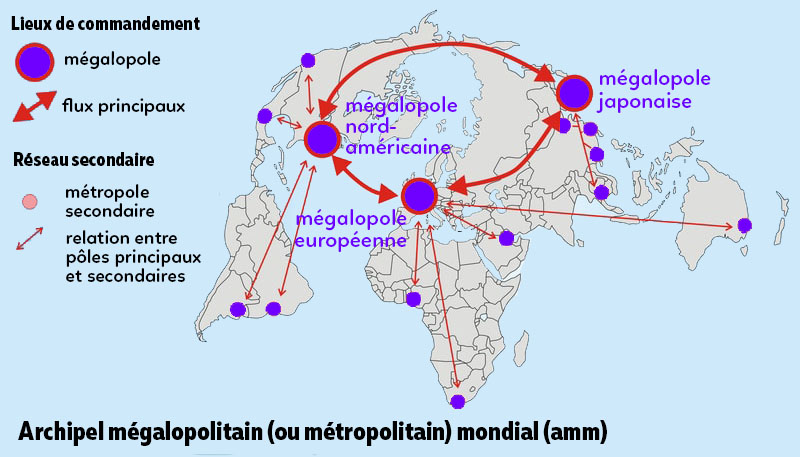 La Métropolisation Un Processus Mondial Différencié Fiche De Révision