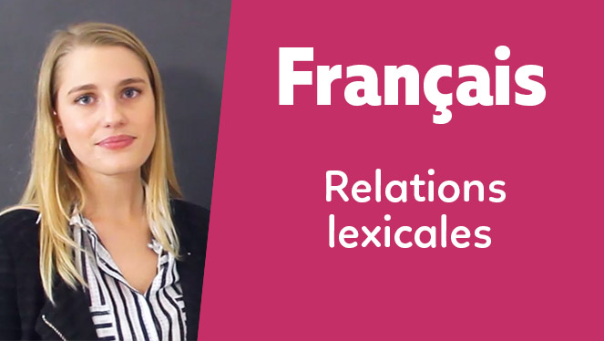 Français - Relations lexicales
