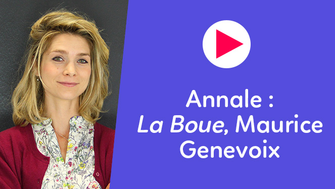 Annale - Questions sur un texte : La Boue, Maurice Genevoix