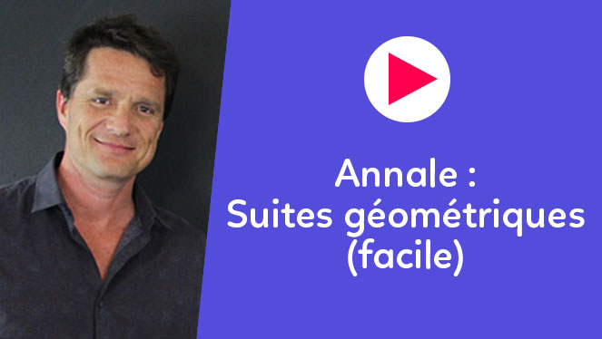 Annales - Suites géométriques (facile)