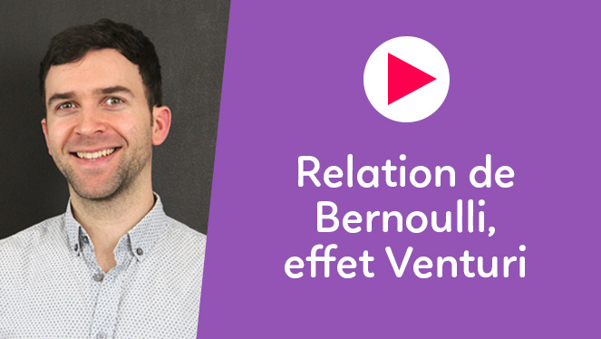 Relation de Bernoulli, effet Venturi