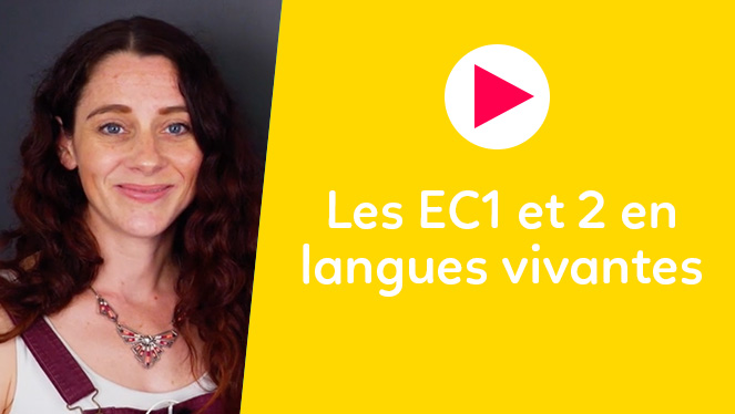 Les EC1 et 2 en langues vivantes